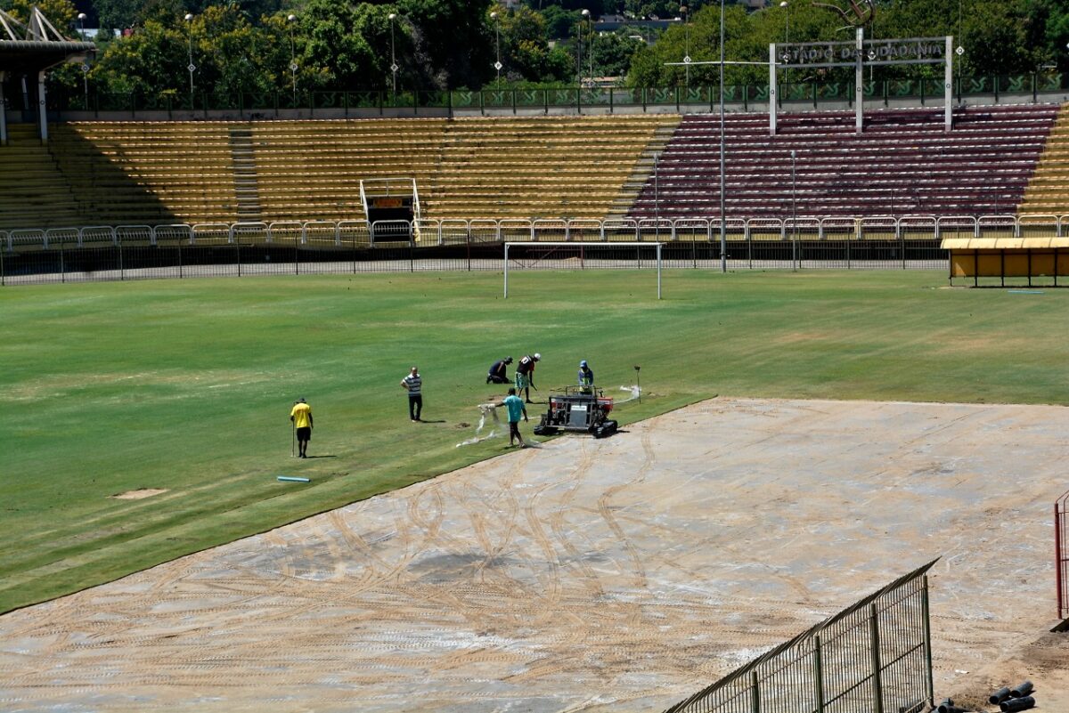 Gramado do Estádio Olímpico Regional foi revitalizado pelo FC