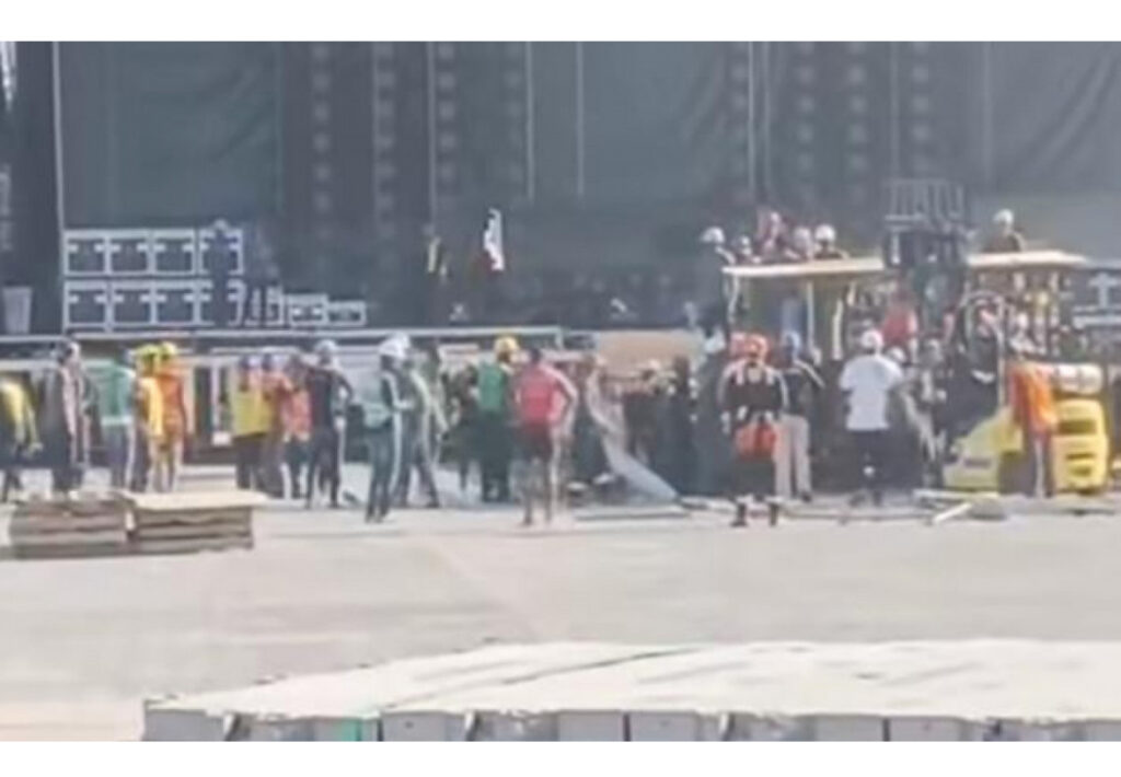 Operário morre durante montagem de palco do show da Shakira