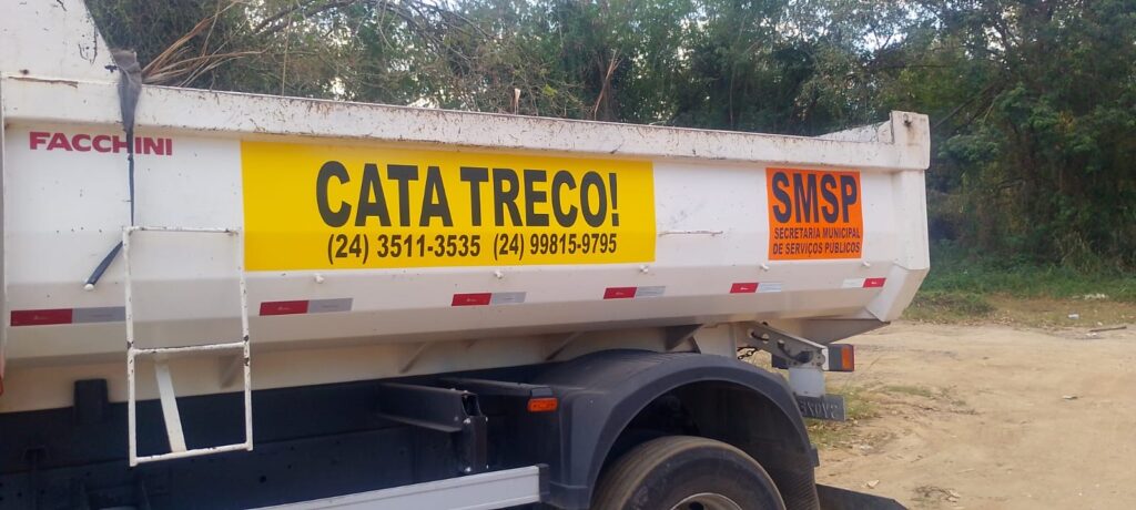 Cinco bairros de Volta Redonda serão atendidos pelo Caminhão Cata-Treco
