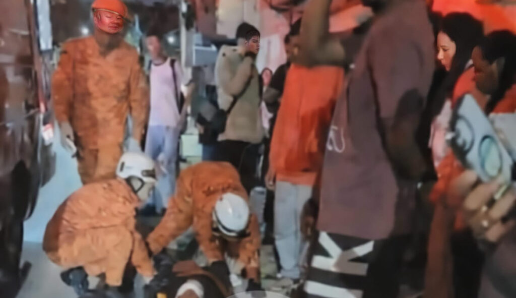 Motocicleta fica ferido em acidente em Barra do Piraí
