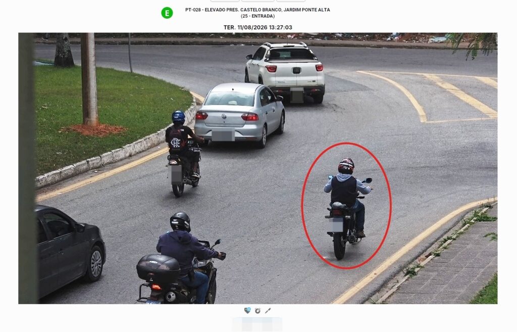 Câmera auxilia recuperação de moto furtada em Volta Redonda