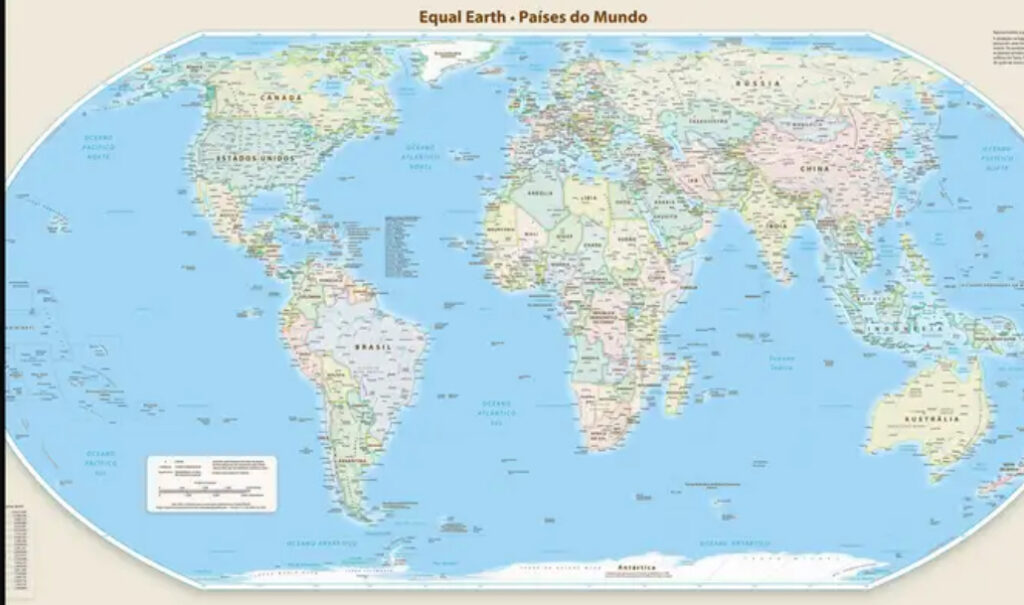 Novo mapa-múndi corrige tamanho da África, América do Sul e Ásia